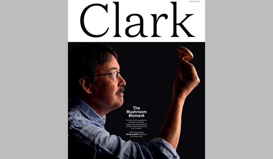 Clark University Magazine, winter 2024 cover