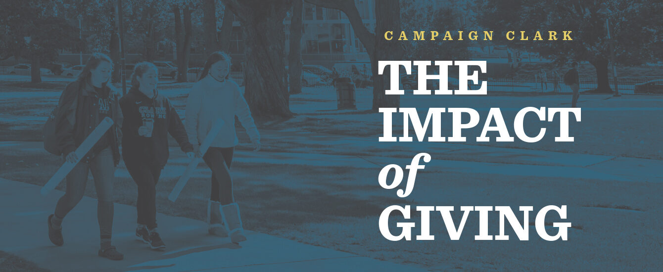 Campaign Clark logo: The impact of giving