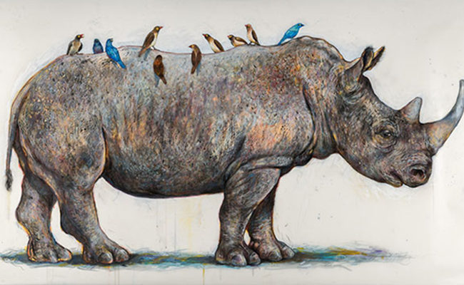 Artwork of rhinoceros