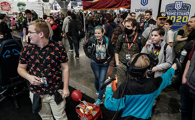 Group of gamers at PAX East 2020