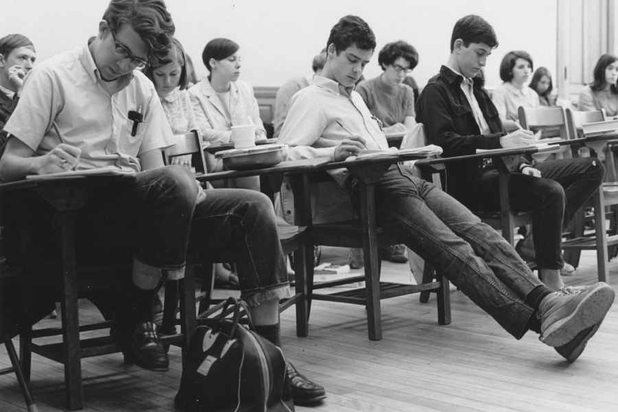 Clark classroom in thte 50s - 60s