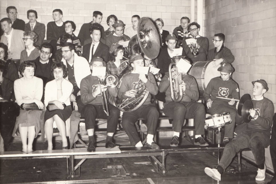 The Clark pep band