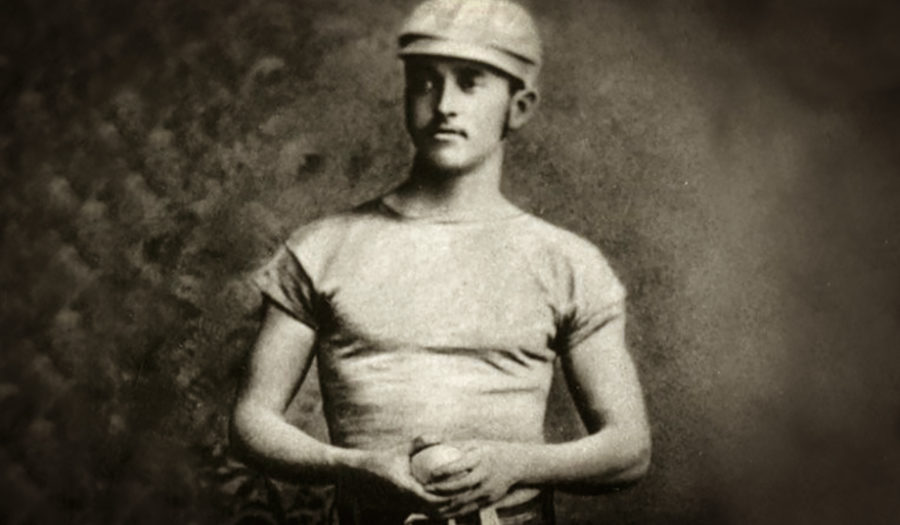 old photo of baseball picther
