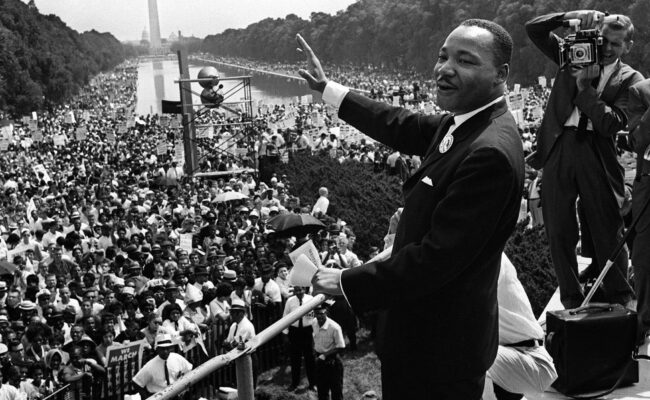 Martin Luther King at Washington Mall