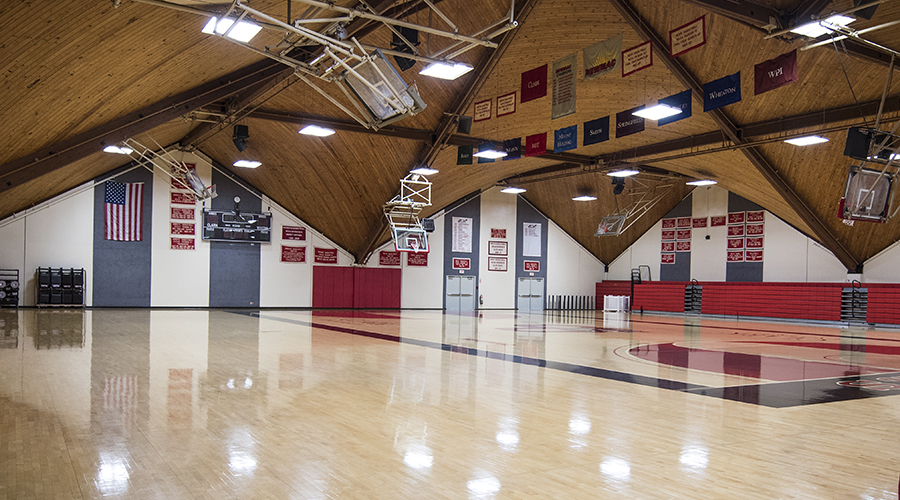 Inside of Clark University's Kneller Athletic Center