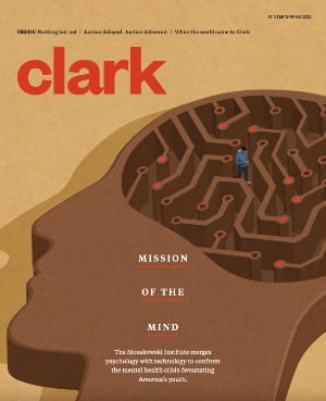 Clark Magazine cover, winter-spring 2022