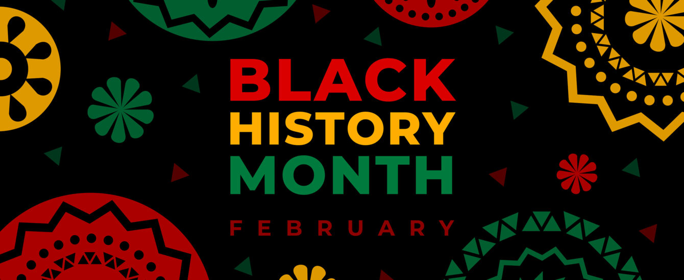 Graphic reading "Black History Month - February"