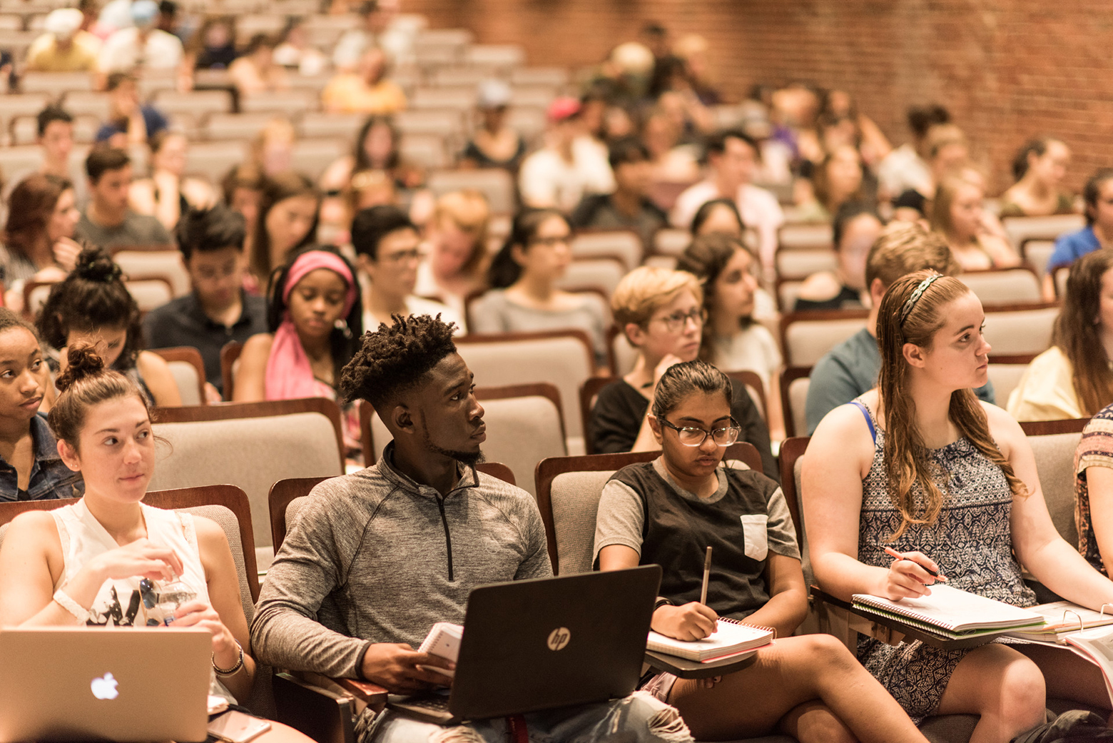 students in lecture hall