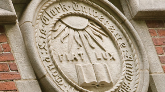 Carved Seal of Clark University