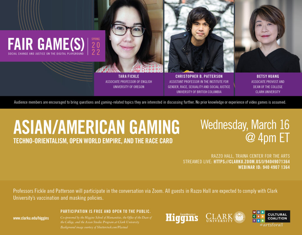 Webcard announcement of Asian/American Gaming Event