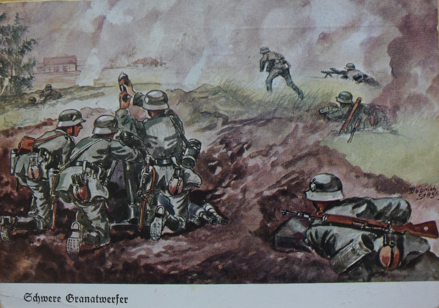 Nazi soldiers in combat.