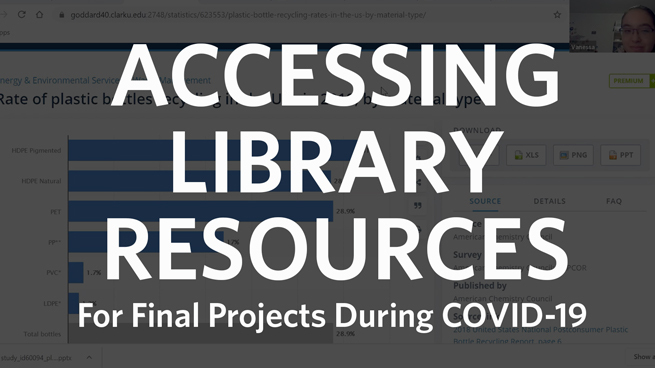 Accessing Library Resources for Final Projects