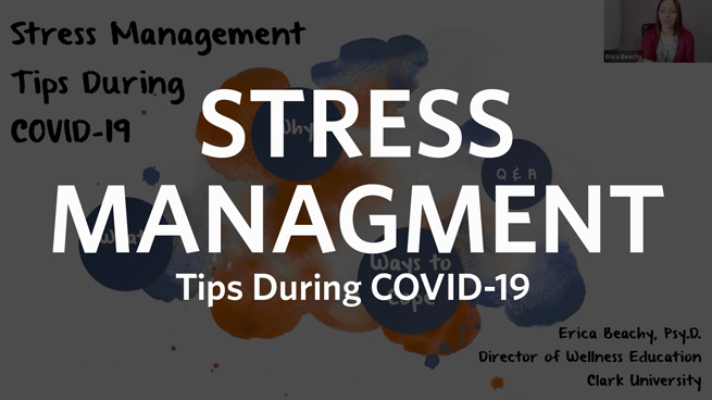 Stress Management Tips During COVID-19