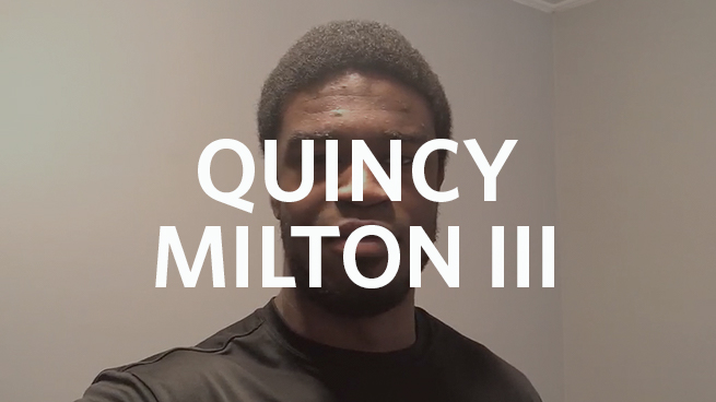 Quincy Milton III ’20: Staying the Course