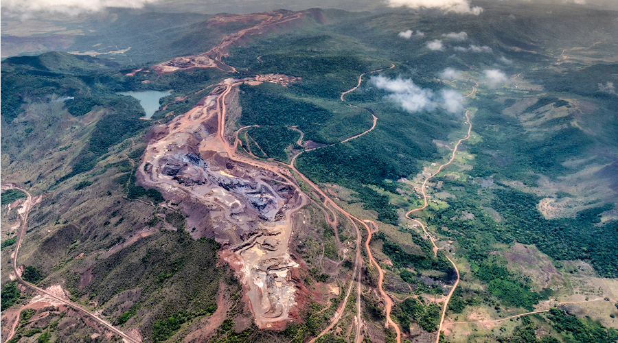 Coal mining site in Venezuela