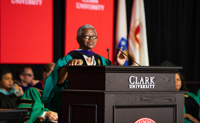honor guest, Mary Frances Berry at commencement