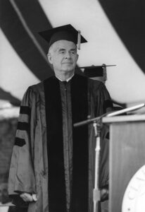 Archibald Cox receiving honorary degree at Clark