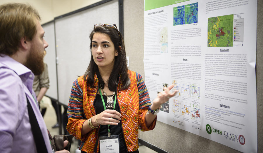 Saira Khan speaks to a researcher
