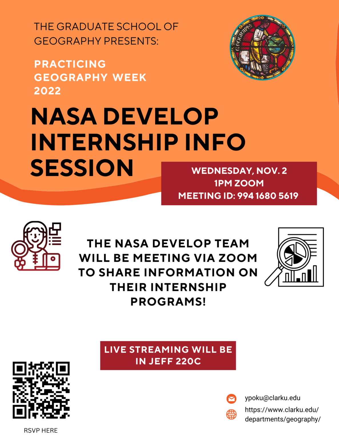 NASA Develop Internship Info Session Graduate School of Geography