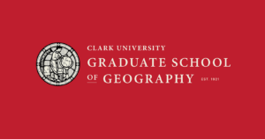 Clark University Graduate School of Geography Est. 1921 With Clark Geography stained glass seal.