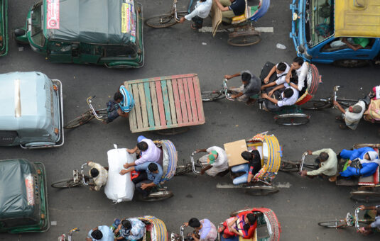 Bangladesh city traffic