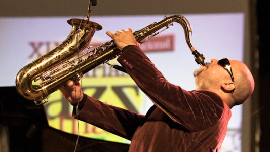 Jacques Schwarz-Bart playing saxaphone