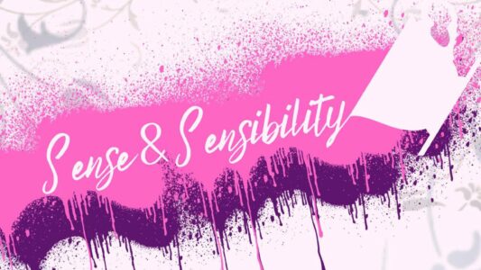 Pink "Sense and Sensibility" poster