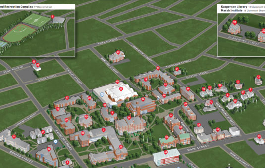 campus map digital drawi