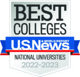 U.S. News Logo with Top 2023 universities