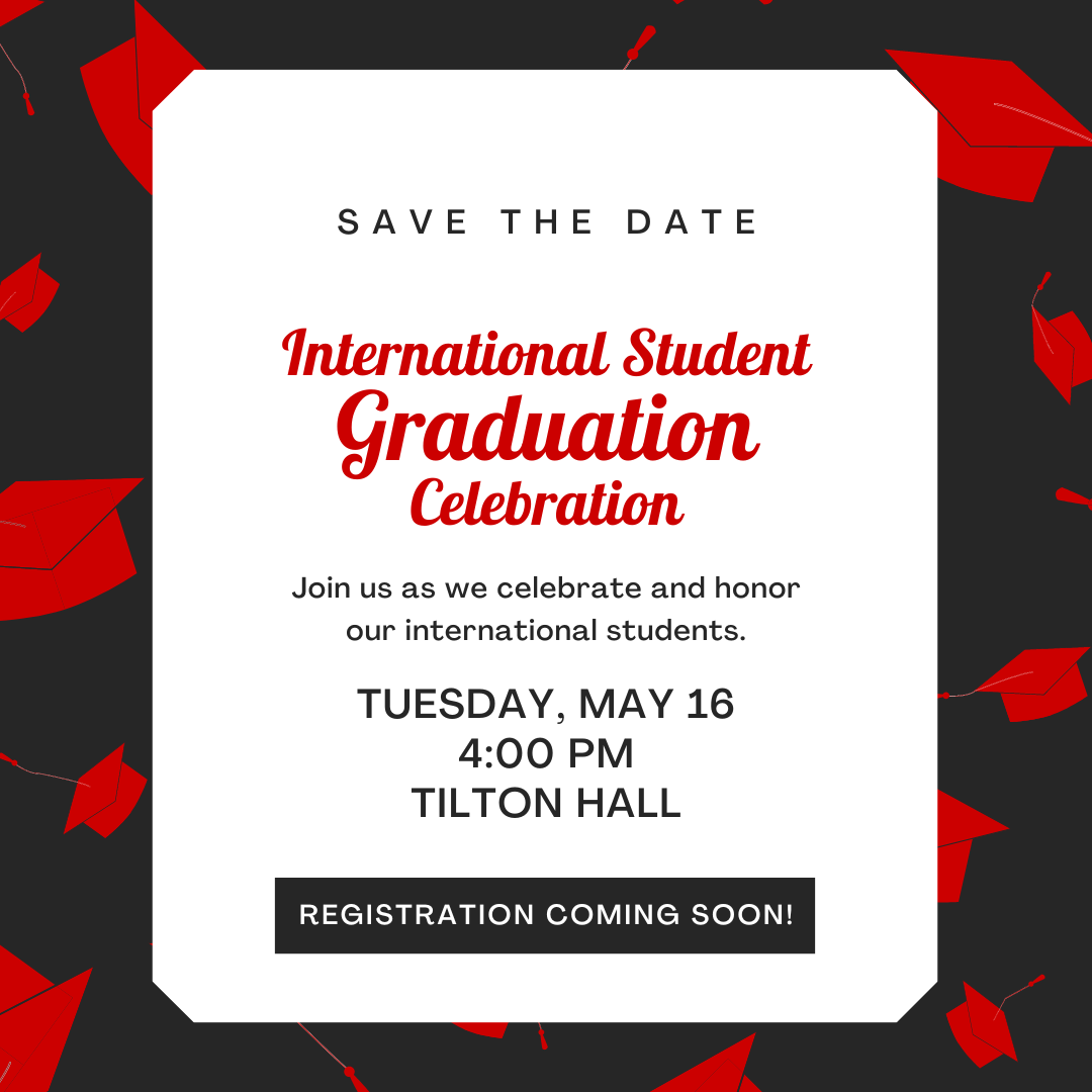 Save the date for the International Student Graduation Celebration