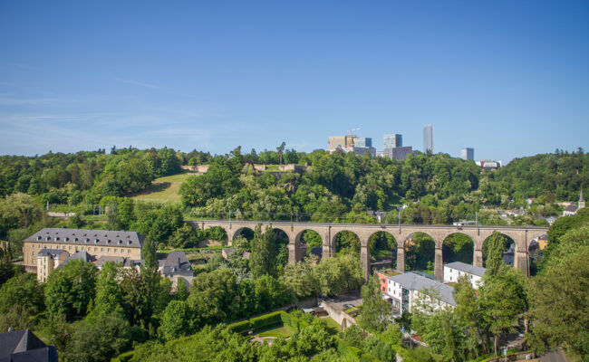 Bridge and landscape view in Luxembourg