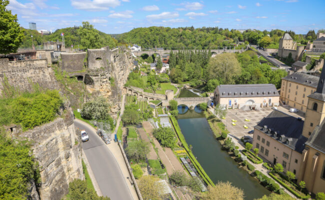 Aerial view of Luxembourg