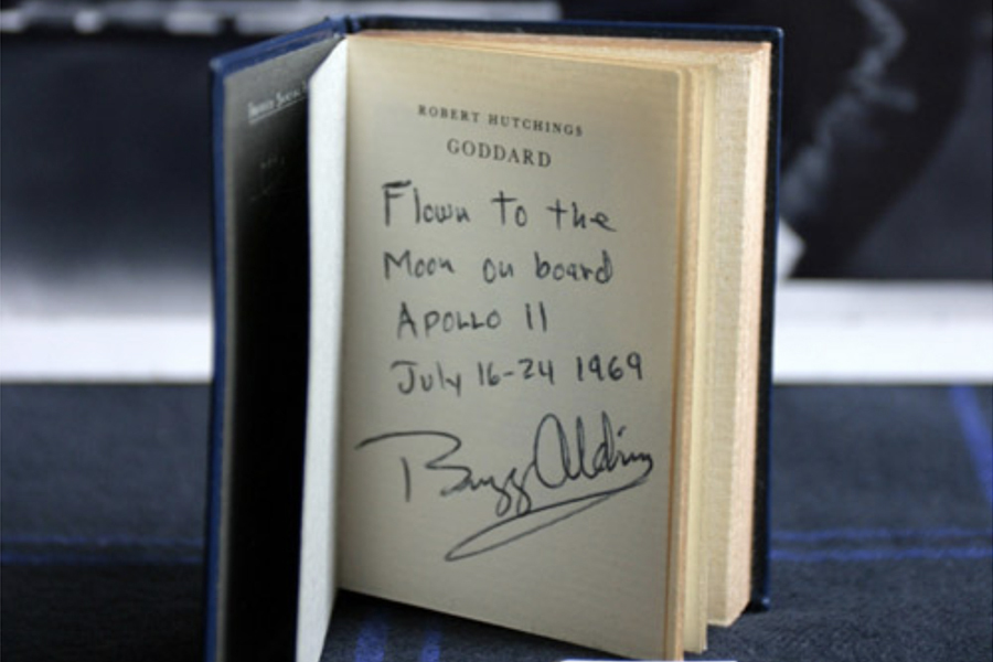 Buzz Aldrin signed book