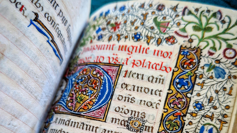 Page from illuminated Book of Hours