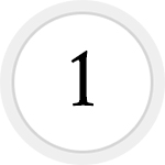 Number 1 in grey circle