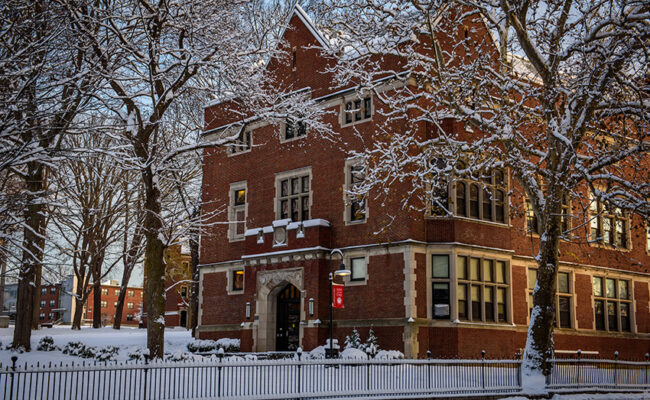 Winter Scene of Geography Building