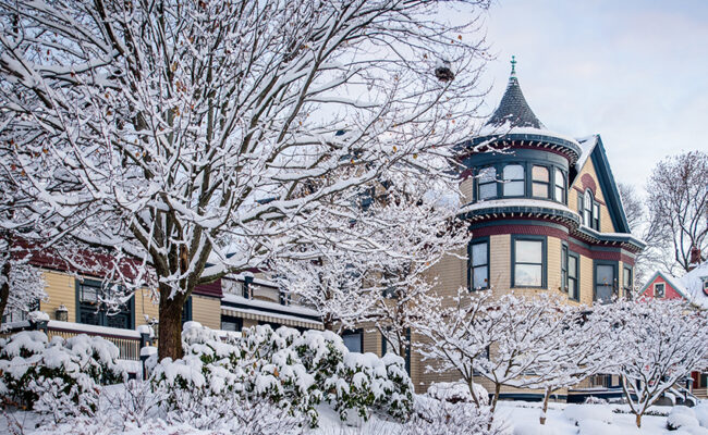 Harrington House - President's House winter