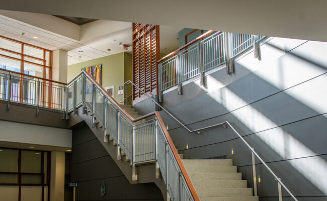 Lasry Center for BioSciences stairs