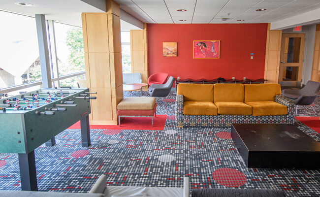 Wright Residence Hall lounge area