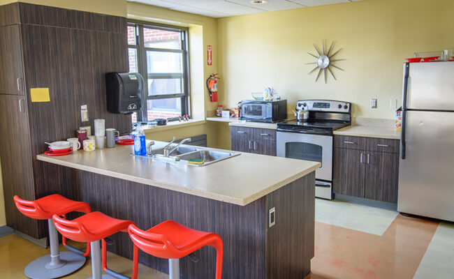 Wright Residence Hall kitchen area