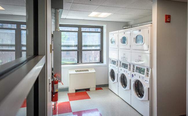 Wright Residence Hall laundry room