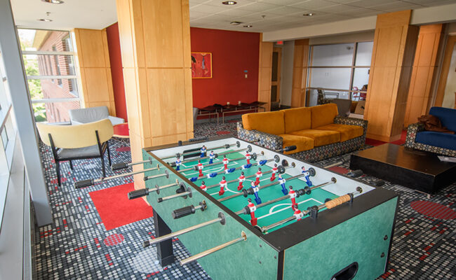 Wright Residence Hall game room