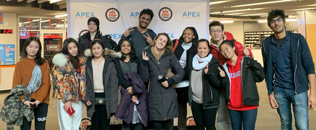 ALCI students at Apex Entertainment Center