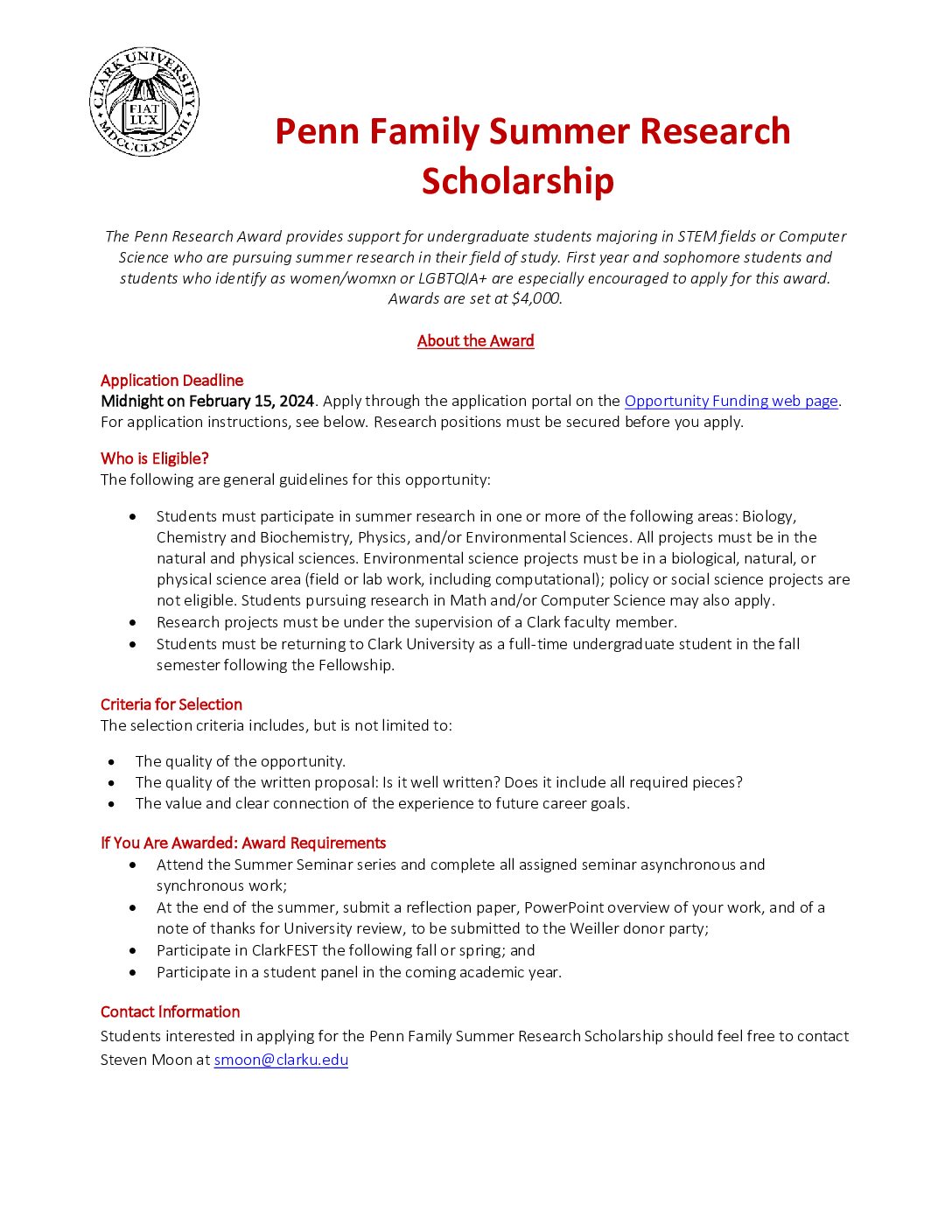 2024 Penn Award – Career Connections Center