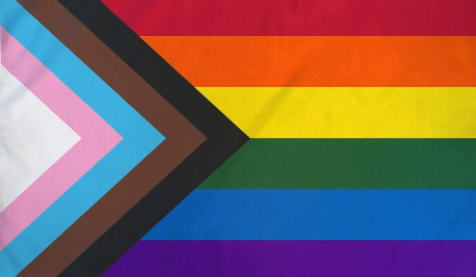 Second pride rainbow flag