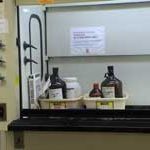 chemical waste products in lab