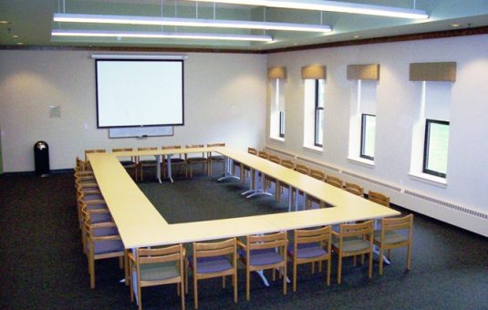 grace conference room with tables and chairs