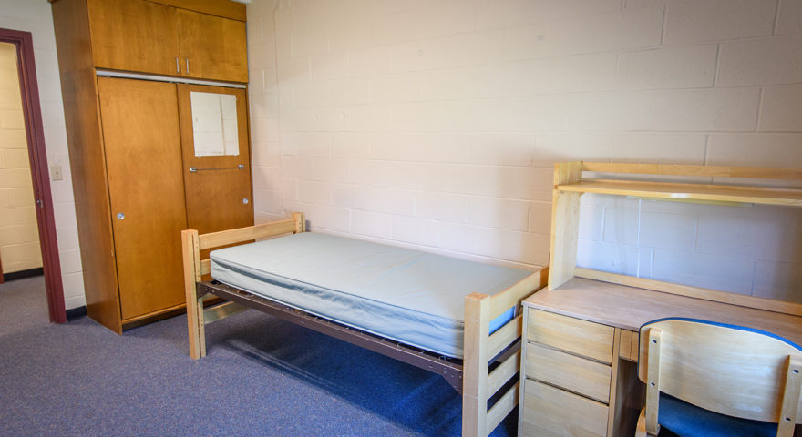 Wright Hall dorm room with Double beds