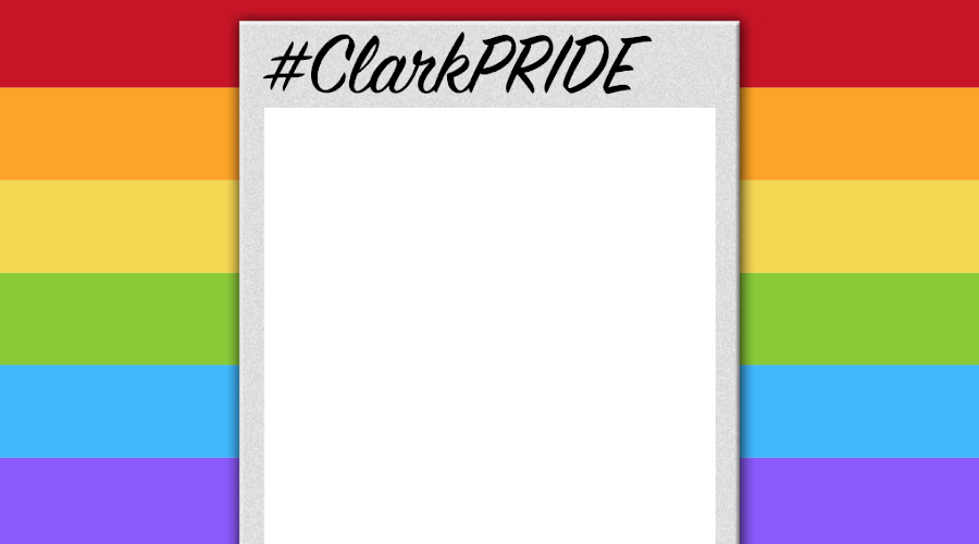 Background with #ClarkPride