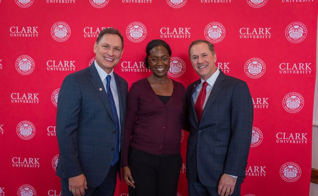 David Fithian ’87 and Michael Rodriguez with Sheree Ohen, chief officer for diversity and inclusion.
